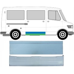 Pannello di riparazione esterno inferiore porta scorrevole per Mercedes T1 207-410 1977-1995 / Sinistra = Destra (simmetrico) / Set 9566