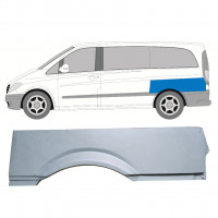 Pannello di riparazione parafango posteriore per Mercedes Vito 2003- / SWB / Sinistra 8284