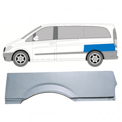 Pannello di riparazione parafango posteriore per Mercedes Vito 2003- / SWB / Sinistra 8284