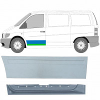 Lamiera di riparazione interno ed esterno porta anteriore per Mercedes Vito 1996-2003 / Sinistra / Set 9790