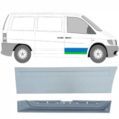 Lamiera di riparazione interno ed esterno porta anteriore per Mercedes Vito I W638 1996-2003 / Destra / Set 9789