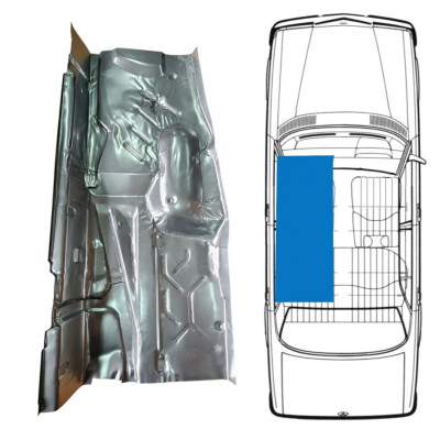 Lamierato di riparazione del pavimento per Mercedes W123 1975-1985 / Sinistra 8969