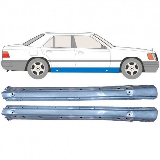 Sottoporta completo rinforzato per Mercedes W124 1984-1996 / Sinistra+Destra / Set 9847