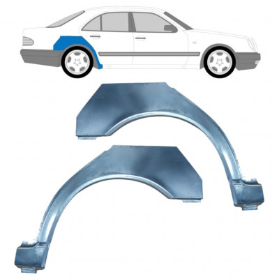 Pannello di riparazione parafango posteriore per Mercedes E-class 1995-2003 / Sinistra+Destra / Set 9456