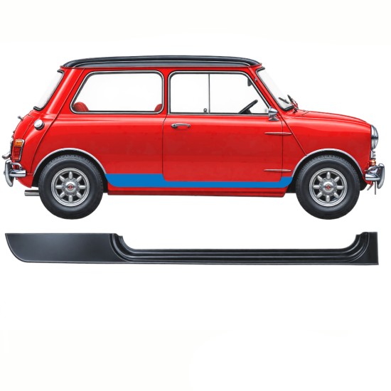Sottoporta Lamiera Completo per Austin Mini Cooper 1959-1969 / Destra 10875