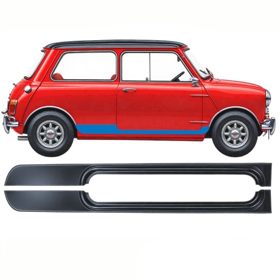 Sottoporta Lamiera Completo per Austin Mini Cooper 1959-1969 / Sinistra+Destra / Set 10877