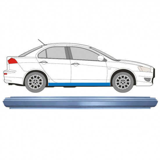 MITSUBISHI LANCER 2007- PANNELLO DI RIPARAZIONE DELLA SOGLIA / SINISTRA=DESTRA