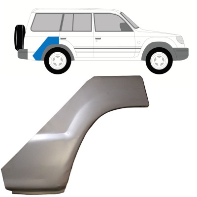 Pannello di riparazione parafango posteriore per Mitsubishi Pajero 1991-2001 / Destra 16015
