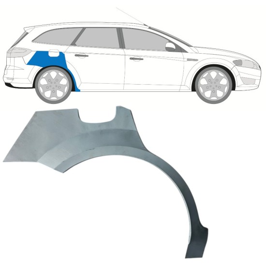 Pannello di riparazione parafango posteriore