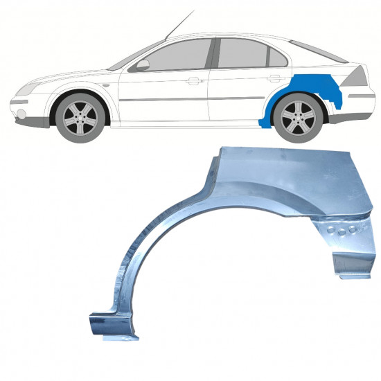 Pannello di riparazione parafango posteriore per Ford Mondeo 2000-2007 / Sinistra 11035