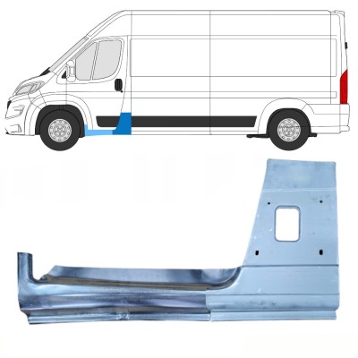 Pannello di riparazione del montante + Pannello Di Riparazione Sottoporta Lamiera per Opel Movano 2021-2026 / Sinistra 16472