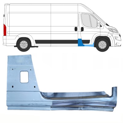 Pannello di riparazione del montante + Pannello Di Riparazione Sottoporta Lamiera per Opel Movano 2021-2026 / Destra 16471