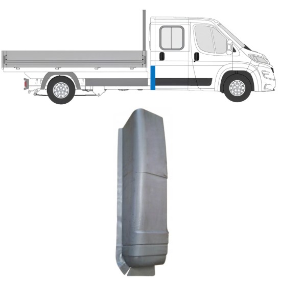 Lamiera di riparazione dell'angolo posteriore per Opel Movano 2021-2026 / Destra 16620