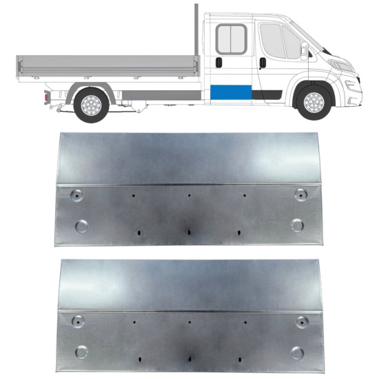 Pannello di riparazione porta posteriore per Opel Movano 2021-2026 / Sinistra+Destra 16422
