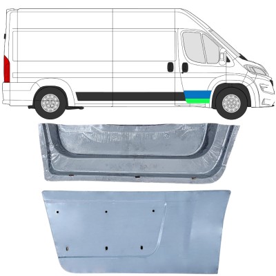 Lamiera di riparazione interno ed esterno porta anteriore per Opel Movano 2021-2026 / Destra 16478