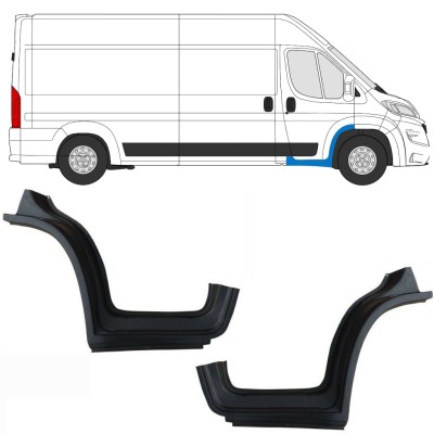 Pannello di riparazione parafango anteriore e sottoporta per Opel Movano 2021-2026 / Sinistra+Destra 16411