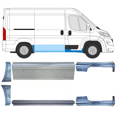 Set di pannelli di riparazione per Opel Movano 2021-2026 / Sinistra+Destra 16536