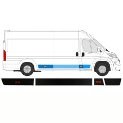 Set di modanature laterali per Opel Movano 2021-2026 / Destra / 14422