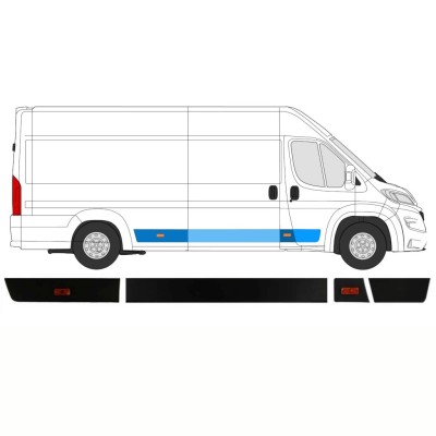Set di modanature laterali per Opel Movano 2021-2026 / Destra / 14422