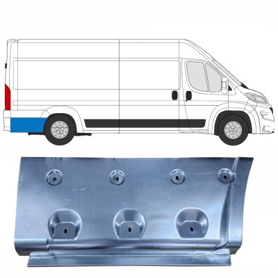 Pannello di riparazione parafango posteriore per Opel Movano 2021-2026 / Destra 16530