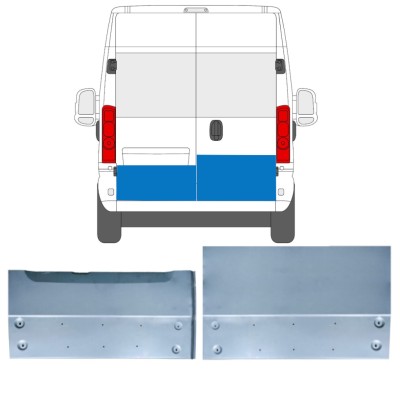 Pannello di riparazione porta posteriore per Opel Movano 2021-2026 / Sinistra+Destra 16516