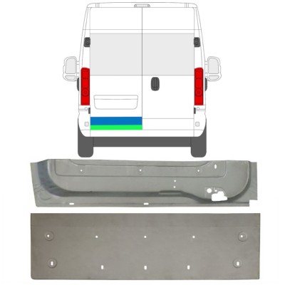 Pannello di riparazione porta posteriore per Opel Movano 2021-2026 / Destra / Set 16518