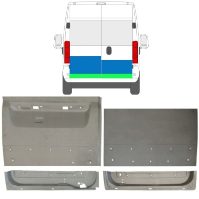 Pannello di riparazione porta posteriore per Opel Movano 2021-2026 16509