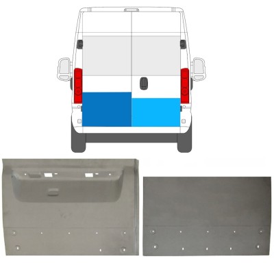 Pannello di riparazione porta posteriore per Opel Movano 2021-2023 / Sinistra+Destra / Set 16727