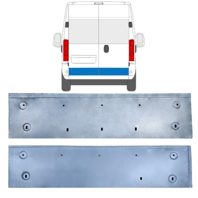 Pannello di riparazione porta posteriore per Opel Movano 2021-2026 / Sinistra+Destra 16514