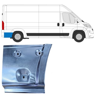 Pannello di riparazione sezione posteriore parafango posteriore per Opel Movano 2021-2026 / Destra 16500