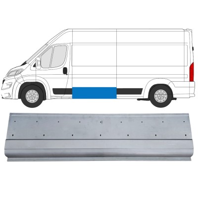 Lamiera di riparazione laterale con fori per modanatura per Opel Movano 2021-2026 / Sinistra 16430