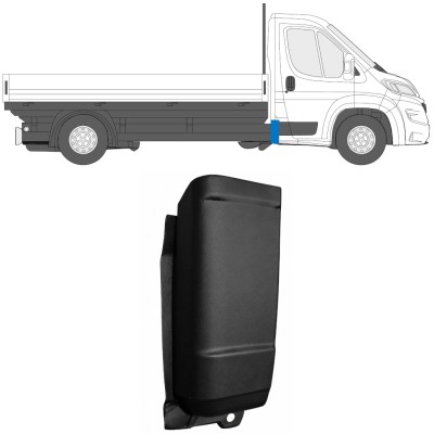 Lamiera di riparazione dell'angolo posteriore per Opel Movano 2021-2026 / Destra 16993