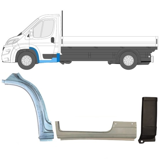 Set di pannelli di riparazione per Opel Movano 2021-2026 / Sinistra 17007