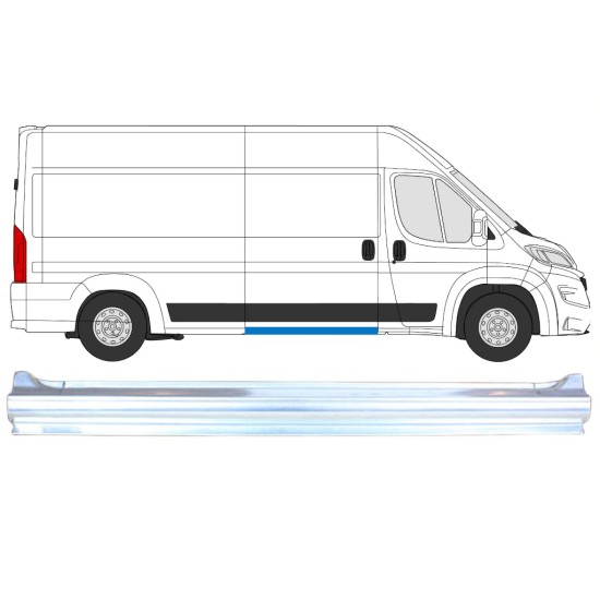 Sottoporta per porta scorrevole per Opel Movano 2021-2026 / Destra 16458