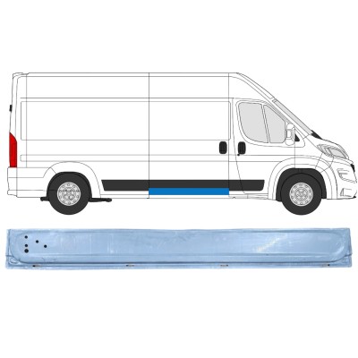 Pannello di riparazione porta scorrevole interno per Opel Movano 2021-2026 / Destra 16405