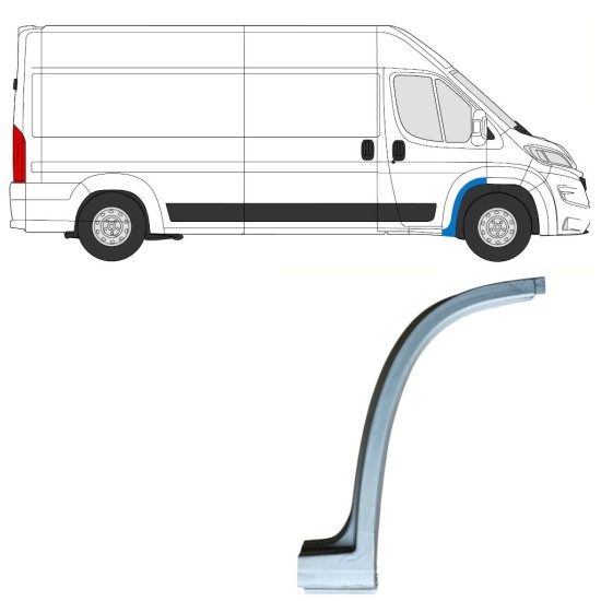 Pannello di riparazione parafango anteriore per Opel Movano 2021-2026 / Destra 16833