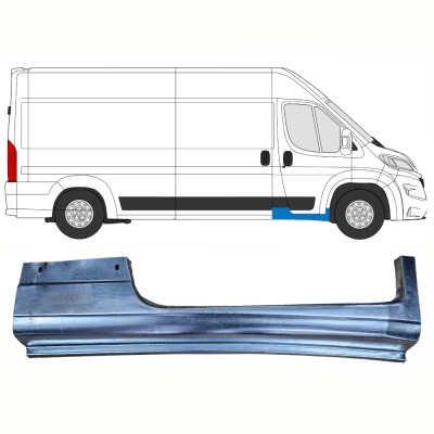 Pannello di riparazione davanzale della porta anteriore per Opel Movano 2021-2026 / Destra 16419