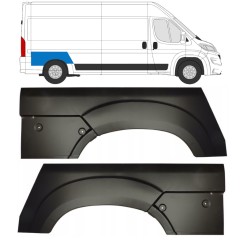 Pannello di riparazione parafango posteriore per Opel Movano 2021-2026 / Sinistra+Destra 16443