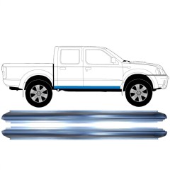 Pannello di riparazione sottoporta lamiera per Nissan Navara D22 1998-2005 / Sinistra+Destra / Set 16287