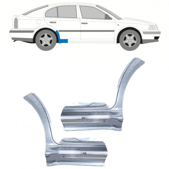 SKODA OCTAVIA 1996-2010 RIPARAZIONE DEI DAVANZALI  / SET