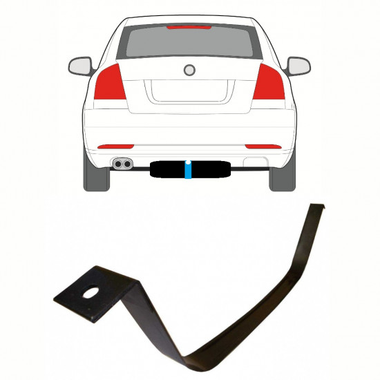 SKODA OCTAVIA 2 2004-2013 CINGHIE DEL SERBATOIO DEL CARBURANTE