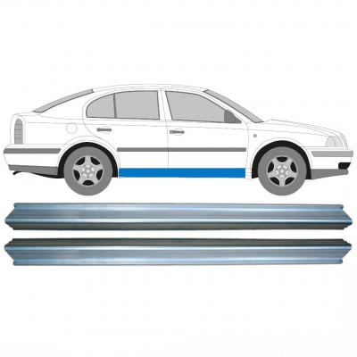 Pannello di riparazione sottoporta lamiera per Skoda Octavia 1996-2010 / Sinistra = Destra (simmetrico) / Set 10333