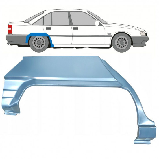 Pannello di riparazione parafango posteriore per Opel Omega A 1986-1993 / Destra 8072