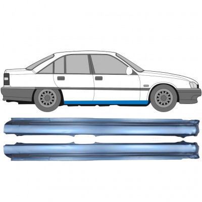 Pannello di riparazione sottoporta lamiera per Opel Omega A 1986-1993 / Sinistra+Destra / Set 9782