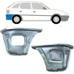 Lamiera di riparazione dell'angolo posteriore per Opel Astra F 1991-2002 / Sinistra+Destra / Set 11103