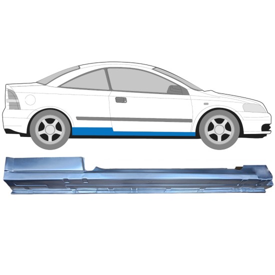 Sottoporta Lamiera Completo per Opel Astra G 1998-2009 / Destra / COUPE 15962