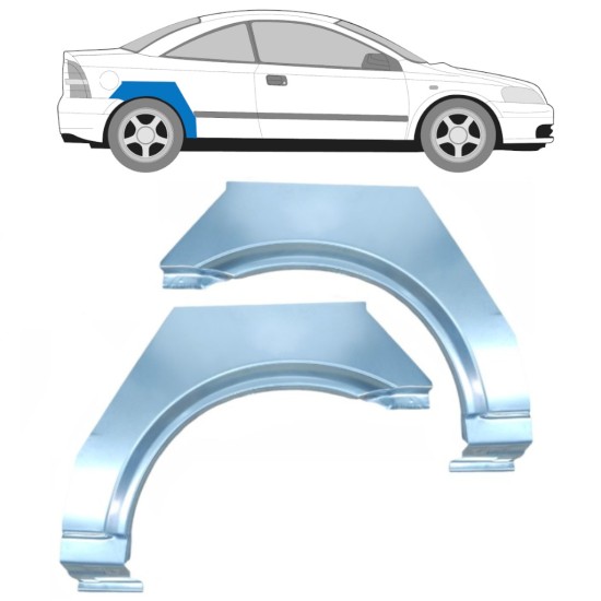 Pannello di riparazione parafango posteriore per Opel Astra G 1998-2009 / Sinistra+Destra / COUPE 15961