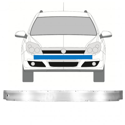 OPEL ASTRA H 2003-2014 BARRA DI RINFORZO DELLA TRAVERSA DEL PARAURTI ANTERIORE