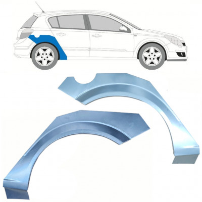 Pannello di riparazione parafango posteriore per Opel Astra 2003-2014 / Sinistra+Destra / Set 10661