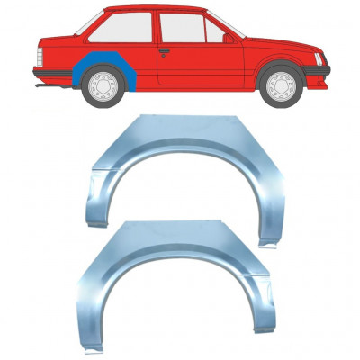 Pannello di riparazione parafango posteriore per Opel Corsa A 1982-1993 / Sinistra+Destra / Set 11020